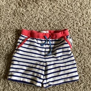 2-3 Mini Boden Unisex Striped Summer Shorts